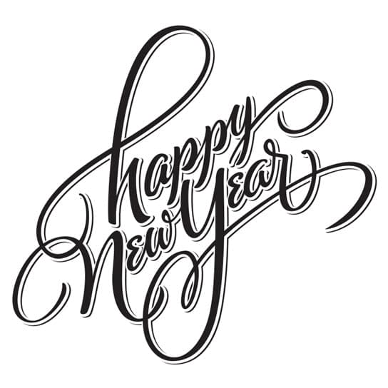 Collection of Happy New Year Fance Promotional Product Tattoo 2 in x 2 in in a gallery layout