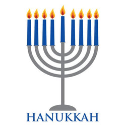 Collection of Menorah Promotional Product Tattoo 3 in x 2 in in a gallery layout
