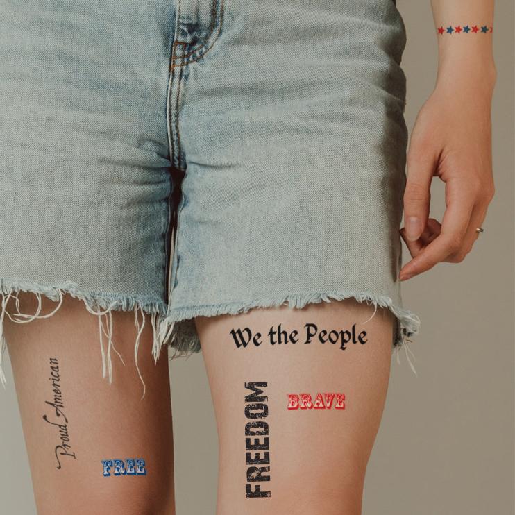 Collection of California Tattoos & Promotional Products in a gallery layout
