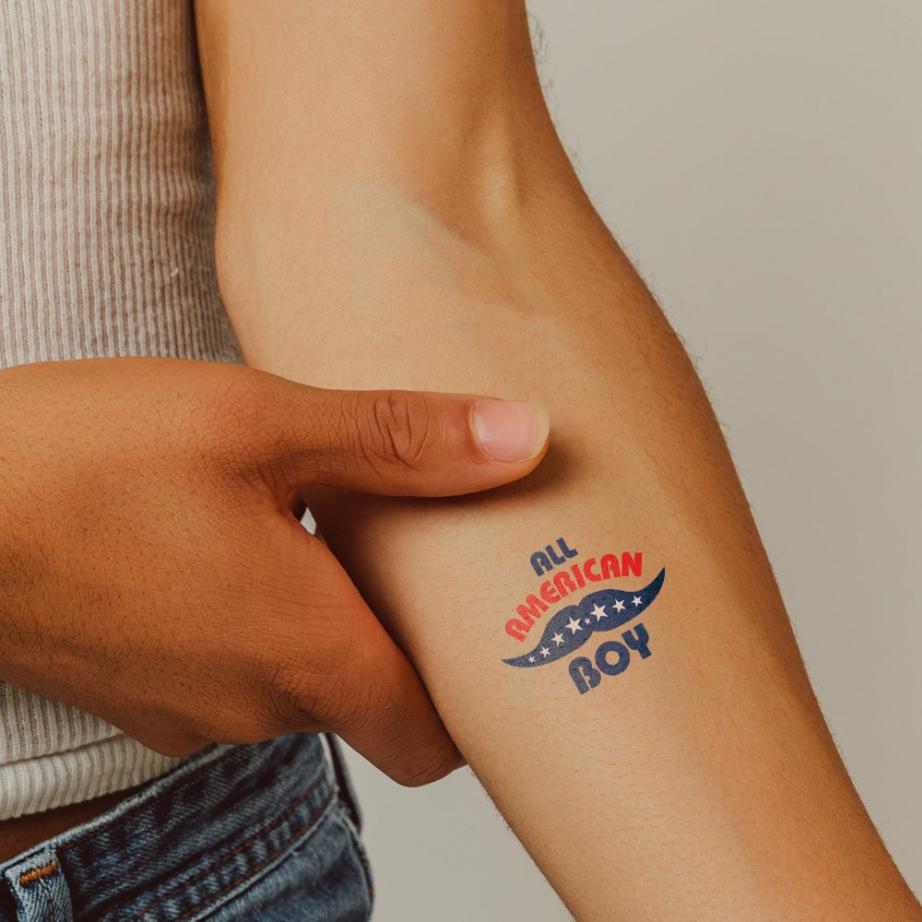 Collection of California Tattoos & Promotional Products in a gallery layout