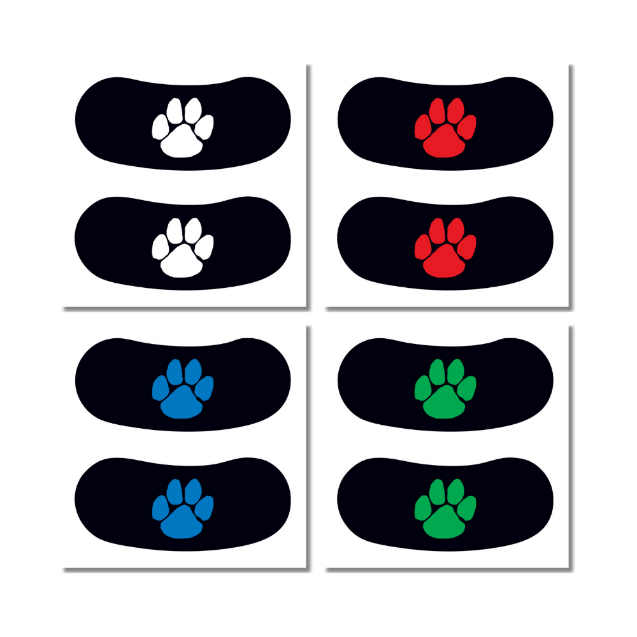 Collection of Eye Blacks with Paws in a gallery layout