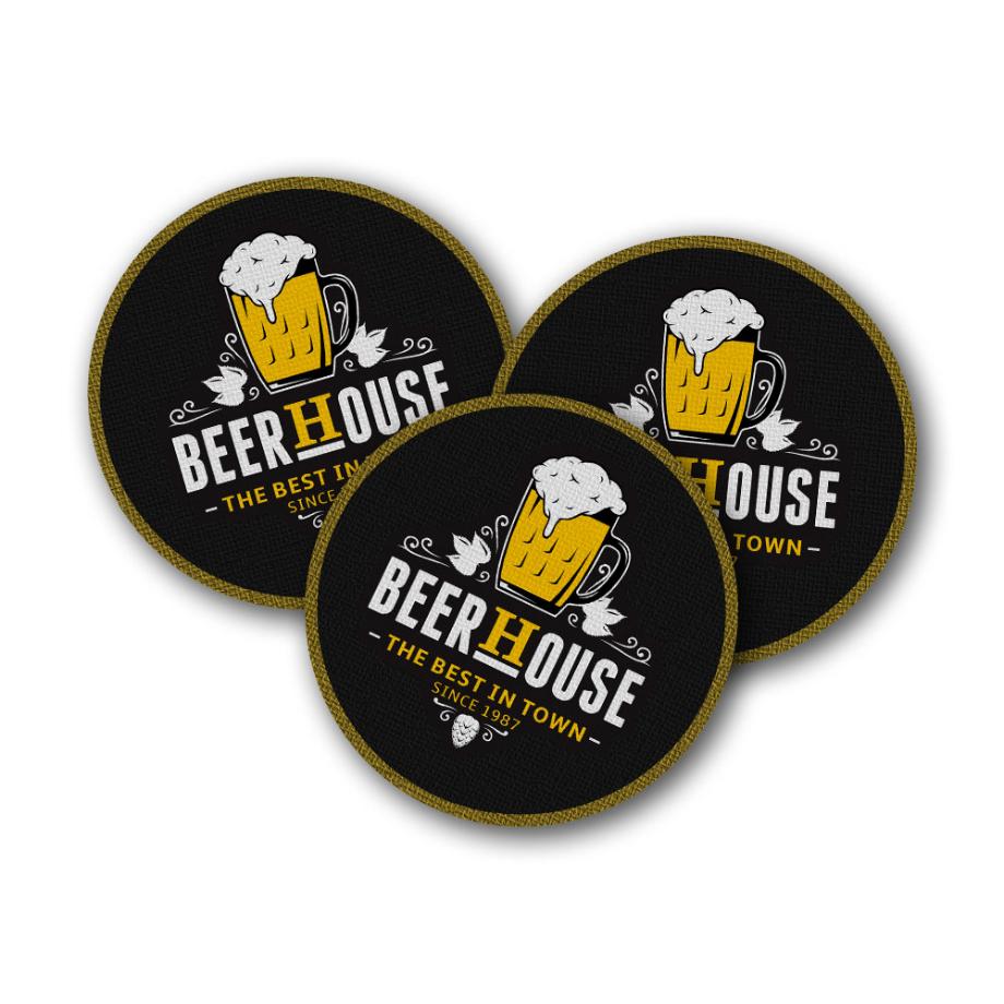 Collection of CT Round Coasters White in a gallery layout