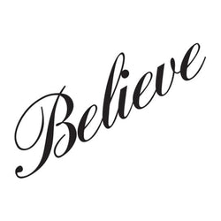 Collection of Believe Promotional Product Tattoo 2 in x 1.5 in in a gallery layout