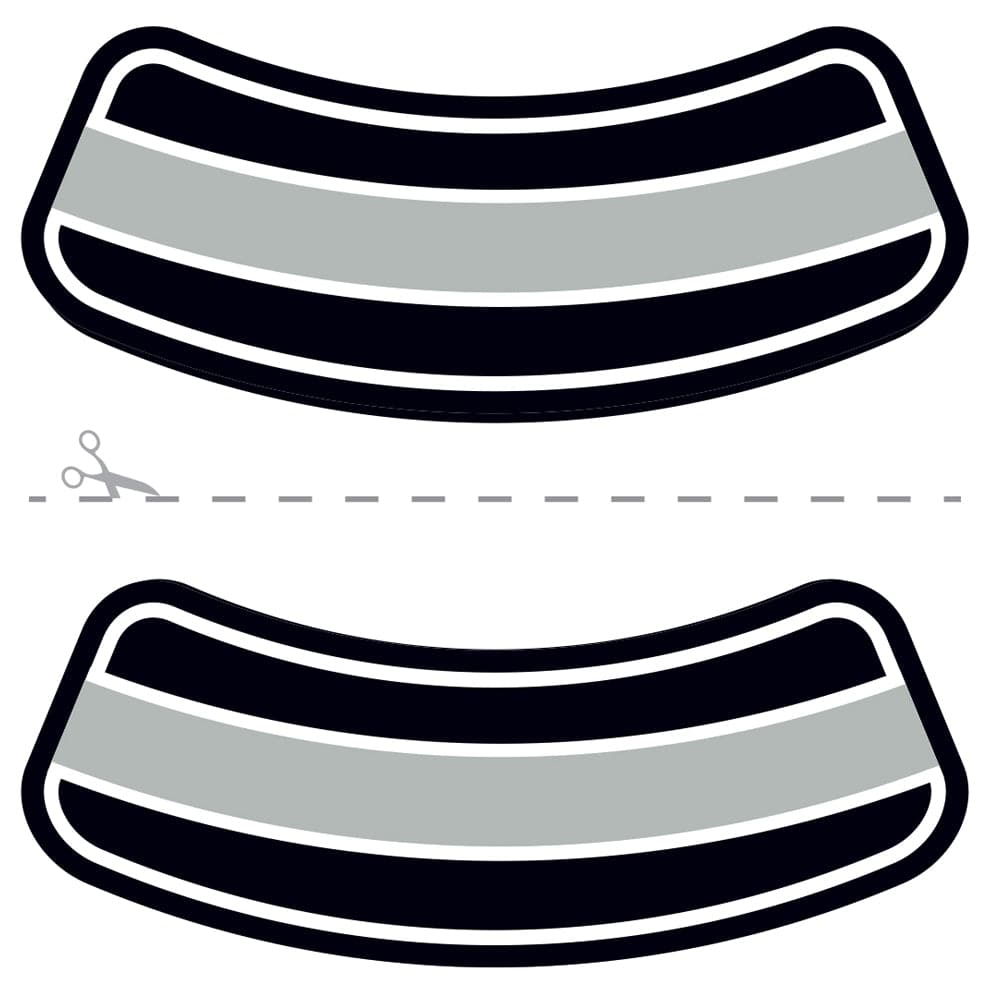 Collection of Black, Silver & White Eye Black Promotional Product Tattoo in a gallery layout