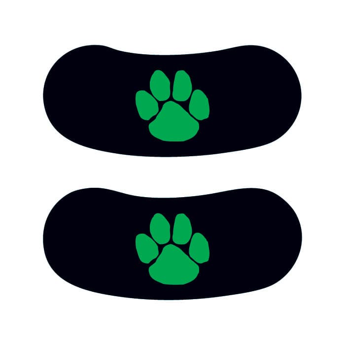 Collection of Green Paw Eye Black Promotional Product Tattoo 2 in x 2 in in a gallery layout