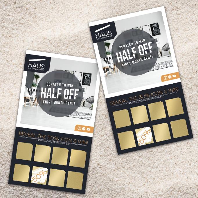 Collection of CT Scratcher Cards in a gallery layout