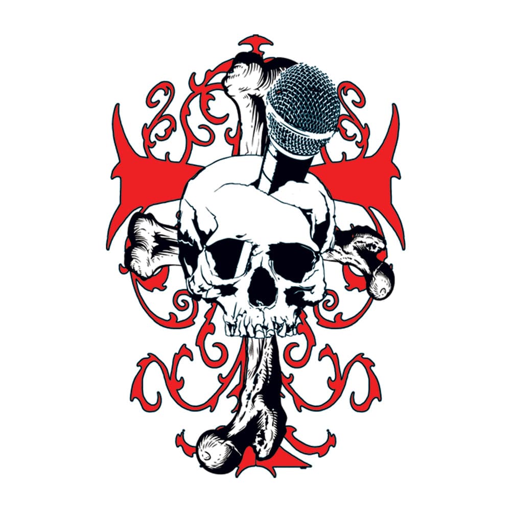 Collection of Skull Cross Bones Promotional Product Tattoo in a gallery layout