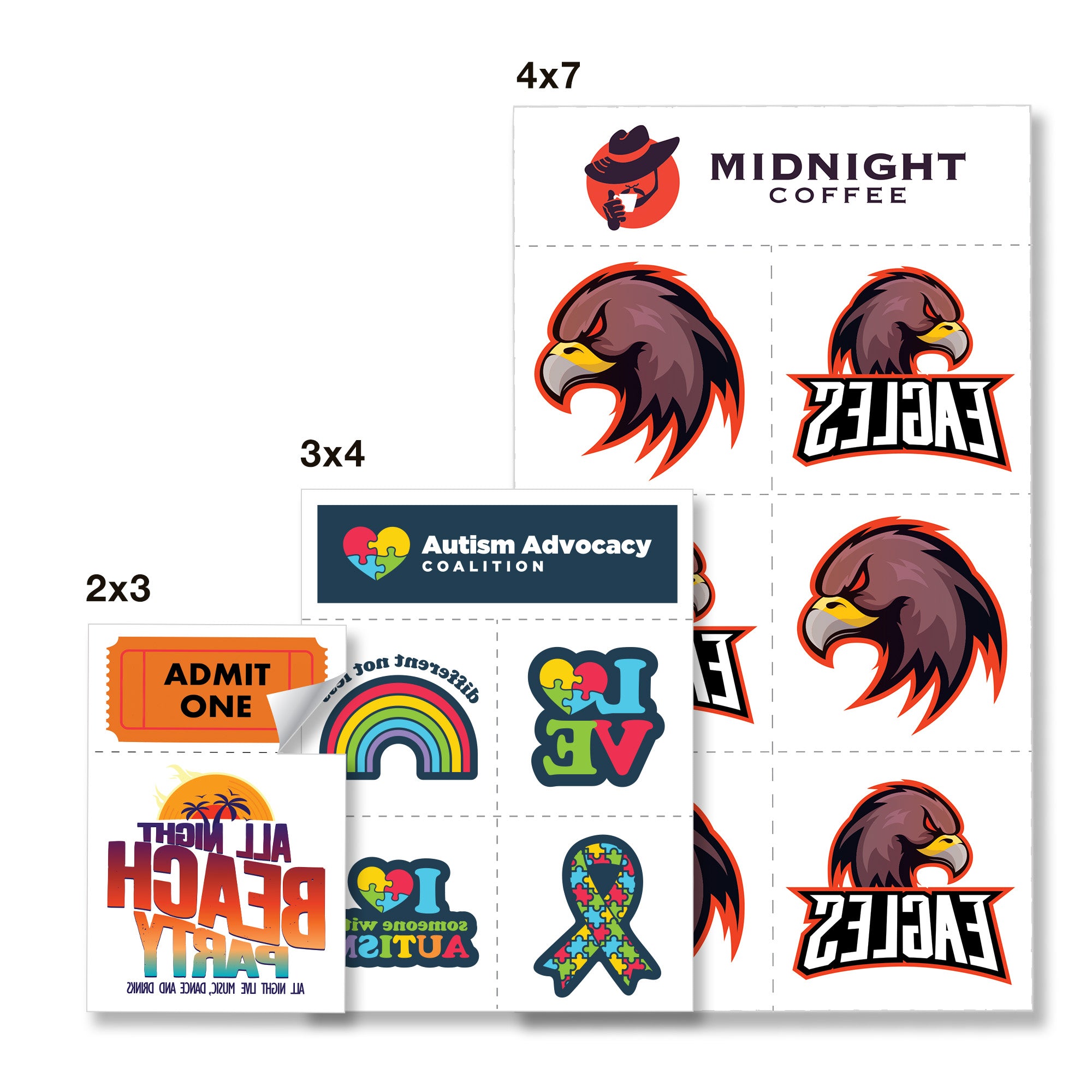 Collection of California Tattoos & Promotional Products in a gallery layout
