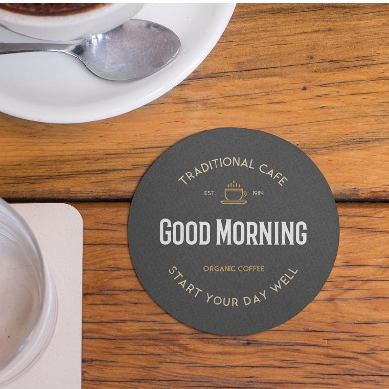 Collection of Traditional Cafe Custom Coaster in a gallery layout