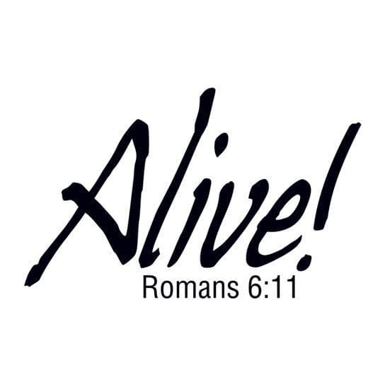Collection of Alive Religious Promotional Product Tattoo in a gallery layout