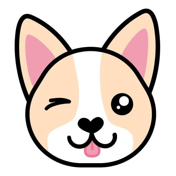 Collection of Corgi Face Promotional Product Tattoo in a gallery layout