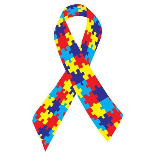Collection of Autism Awareness Ribbon Promotional Product Tattoo in a gallery layout