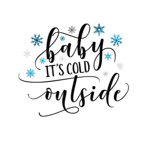 Collection of Baby It's Cold Outside Promotional Product Tattoo in a gallery layout