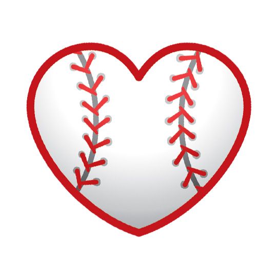 Collection of Baseball Heart Temporary Tattoo in a gallery layout