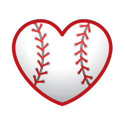 Collection of Baseball Heart Temporary Tattoo in a gallery layout
