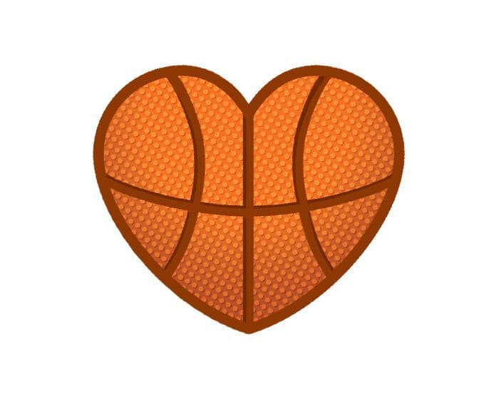 Collection of Basketball Heart Promotional Product Tattoo in a gallery layout