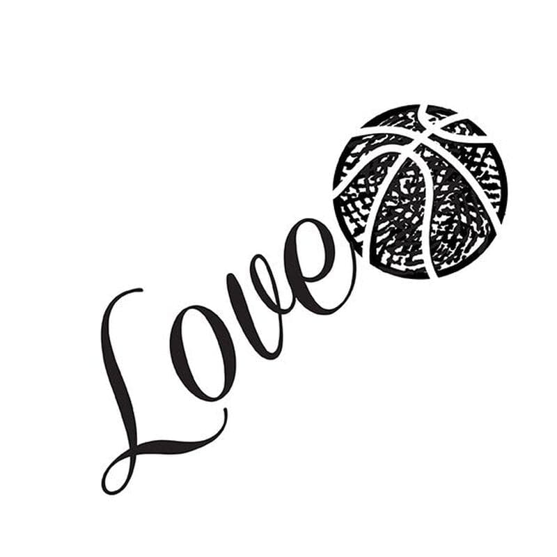 Collection of Love Basketball Promotional Product Tattoo in a gallery layout