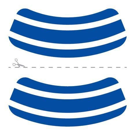 Collection of Blue & White Eye Black Promotional Product Tattoo in a gallery layout