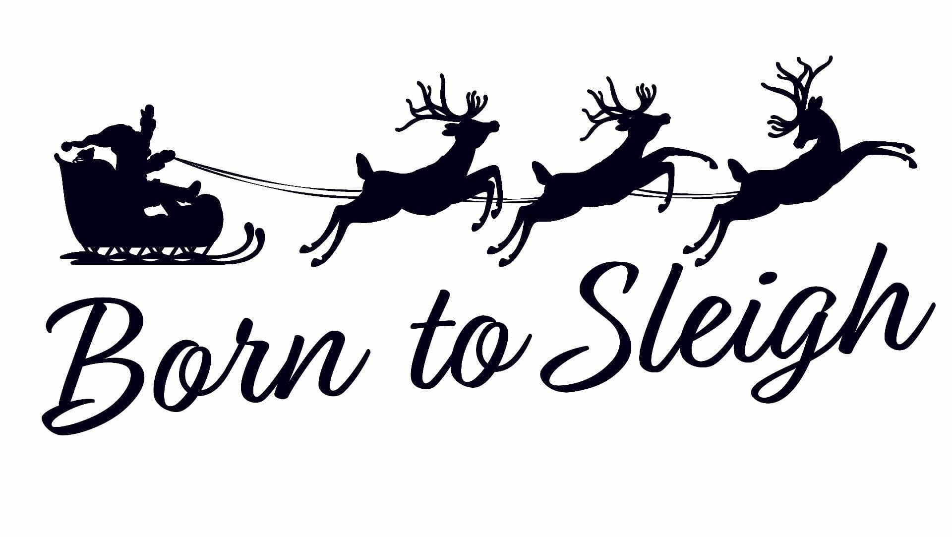 Collection of Born to Sleigh Promotional Product Tattoo in a gallery layout