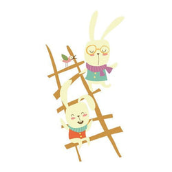 Collection of Bunnies on a Ladder Promotional Product Tattoo in a gallery layout