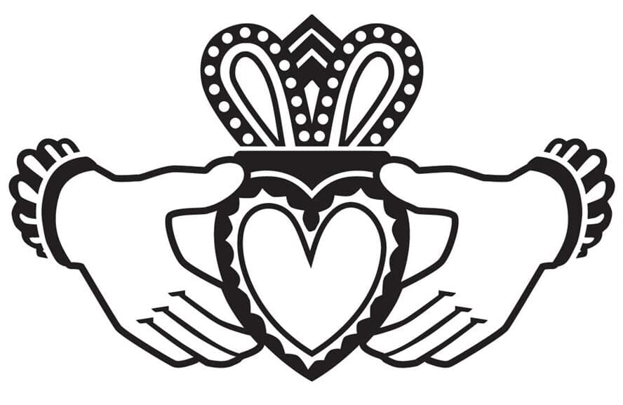 Collection of Irish Claddagh Promotional Product Tattoo in a gallery layout