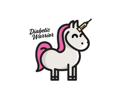 Collection of Type 1 Diabetes Unicorn Promotional Product Tattoo in a gallery layout