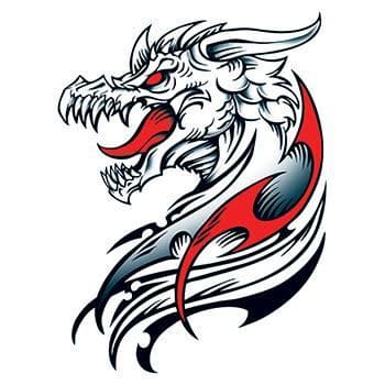 Collection of Dracul Dragon Large Promotional Product Tattoo in a gallery layout