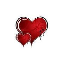 Collection of Duo Vampire Hearts Promotional Product Tattoo in a gallery layout