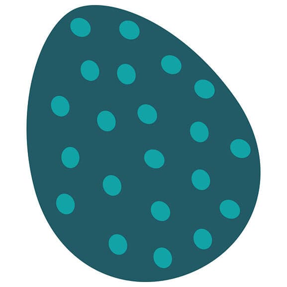 Collection of Blue Polka Dot Easter Egg Promotional Product Tattoo in a gallery layout