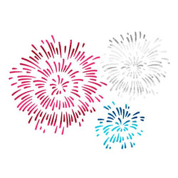 Collection of Exploding Fireworks Promotional Product Tattoo (Small) in a gallery layout