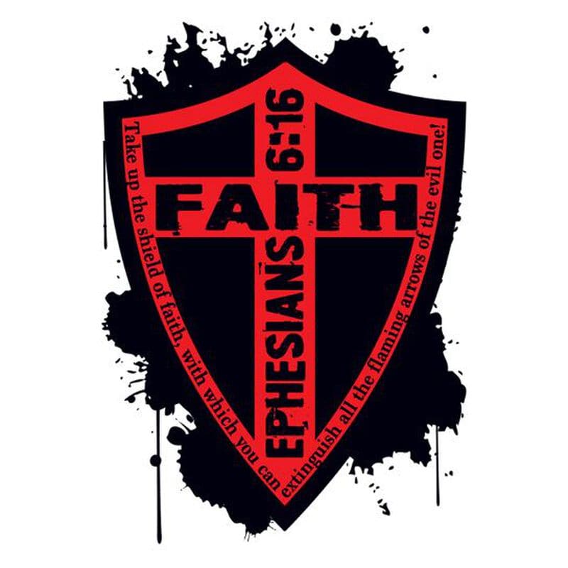 Collection of Faith Shield Promotional Product Tattoo in a gallery layout