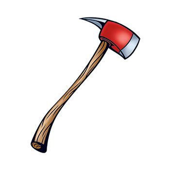 Collection of Fireman Axe Temporary Tattoo in a gallery layout