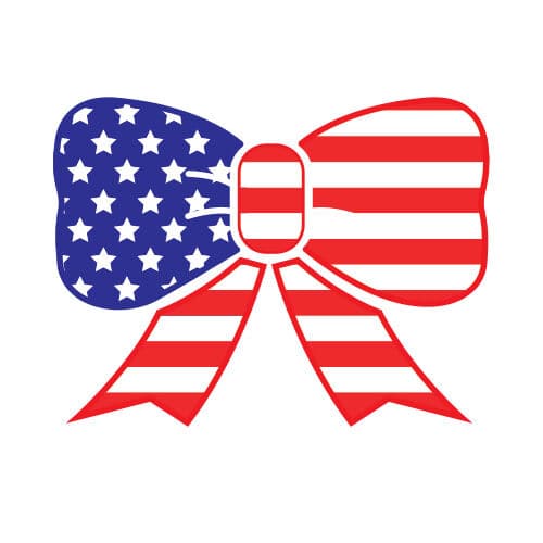 Collection of Patriotic Bow Promotional Product Tattoo in a gallery layout