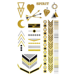 Collection of Metallic Festival Collection Promotional Product Tattoo in a gallery layout