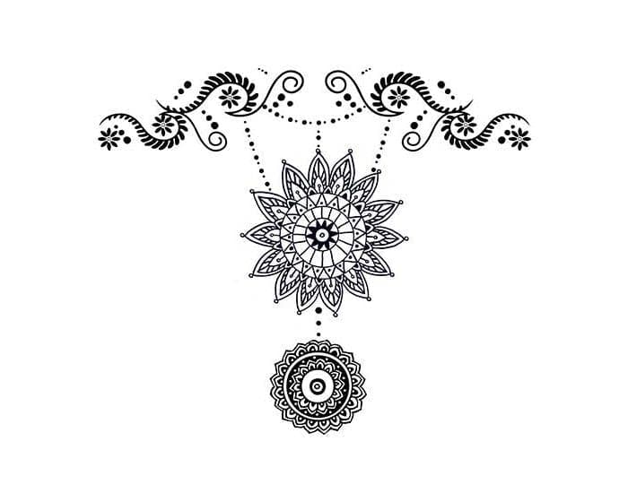 Collection of Bohemian Foot Jewelry Promotional Product Tattoo in a gallery layout