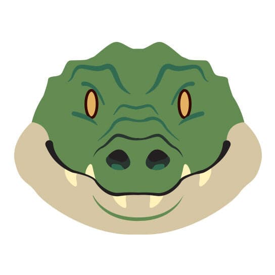 Collection of Gator Face Promotional Product Tattoo in a gallery layout