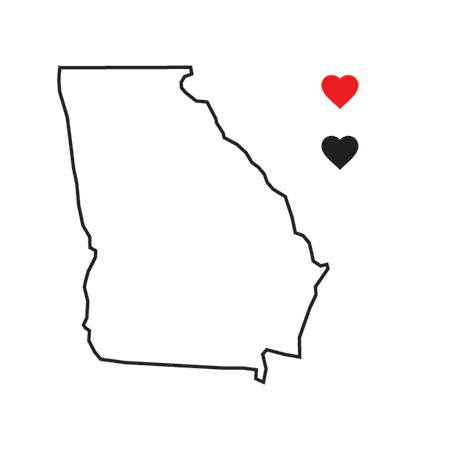 Collection of Georgia State Pride Promotional Product Tattoo in a gallery layout