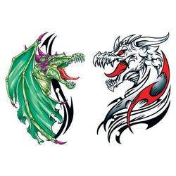 Collection of Glow in the Dark Dragon Promotional Product Tattoo in a gallery layout