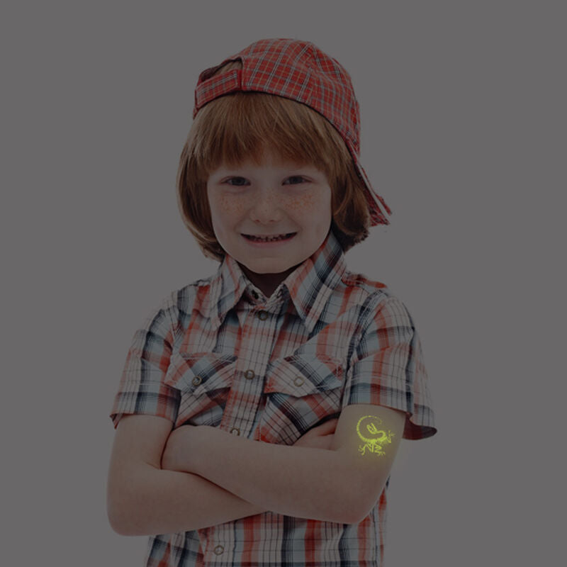 Collection of Glow Velociraptor Temporary Tattoo in a gallery layout