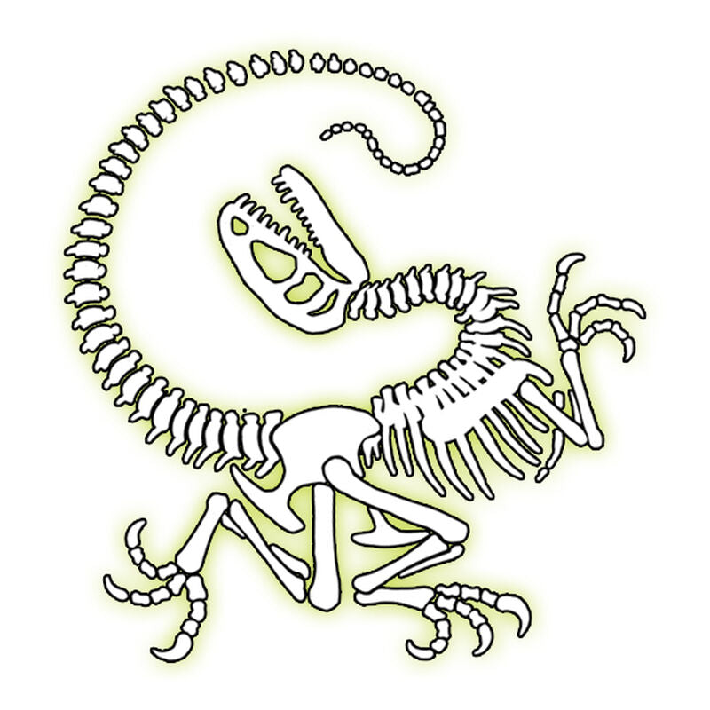 Collection of Glow Velociraptor Temporary Tattoo in a gallery layout