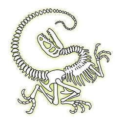 Collection of Glow Velociraptor Temporary Tattoo in a gallery layout