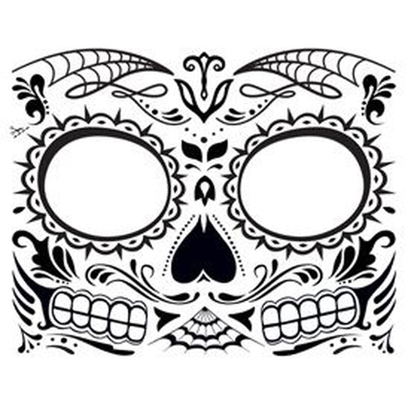 Collection of Glow in the Dark Day of the Dead Face in a gallery layout