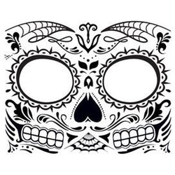 Collection of Glow in the Dark Day of the Dead Face in a gallery layout