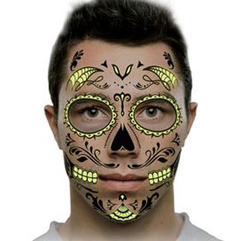 Collection of Glow in the Dark Day of the Dead Face in a gallery layout