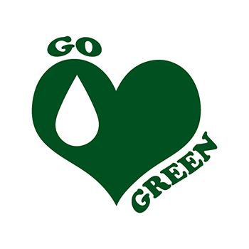 Collection of Go Green Heart Temporary Tattoo in a gallery layout