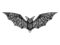 Collection of Lace Bat Promotional Product Tattoo in a gallery layout