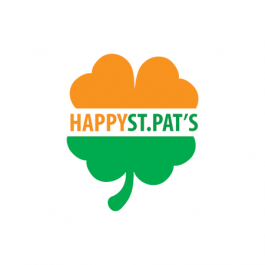 Collection of Happy St. Pat's Clover Promotional Product Tattoo in a gallery layout
