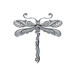 Collection of Henna: Dragonfly Temporary Tattoo in a gallery layout