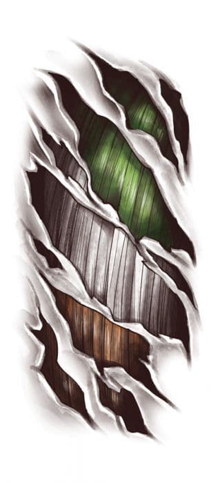 Collection of Irish Flag Skin Rip Sleeve in a gallery layout