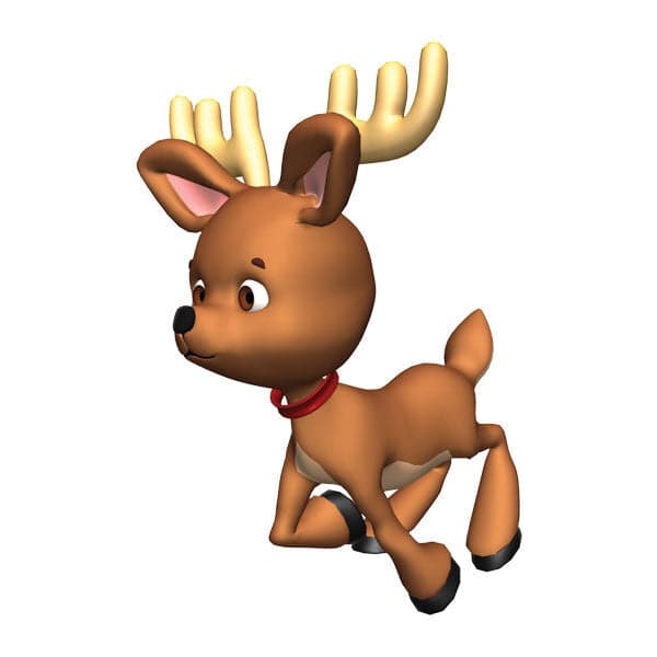 Collection of Flying Rudolph Promotional Product Tattoo in a gallery layout